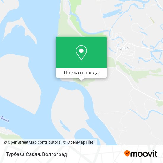 Карта Турбаза Сакля