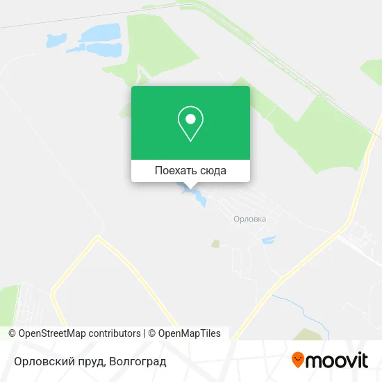 Карта Орловский пруд