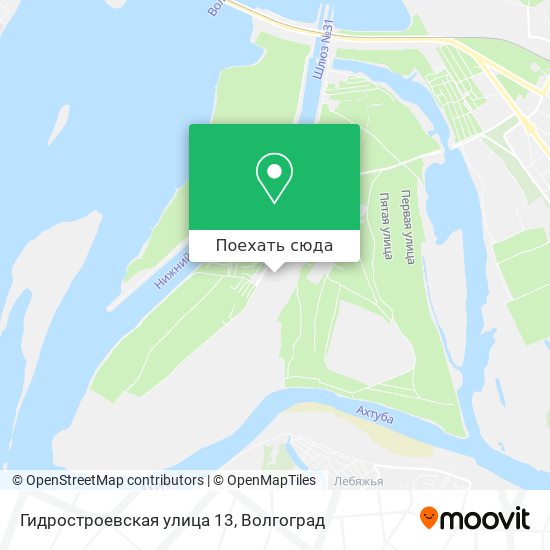Карта Гидростроевская улица 13