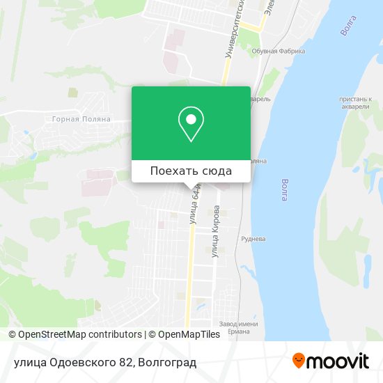 Карта улица Одоевского 82