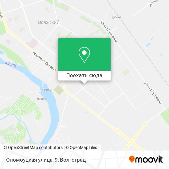 Карта Оломоуцкая улица, 9
