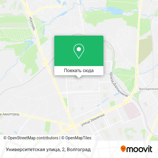 Карта Университетская улица, 2