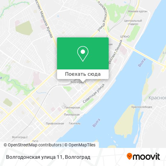 Карта Волгодонская улица 11