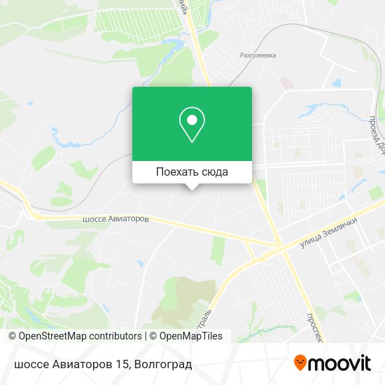 Карта шоссе Авиаторов 15