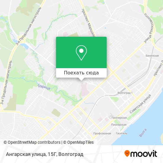 Карта Ангарская улица, 15Г