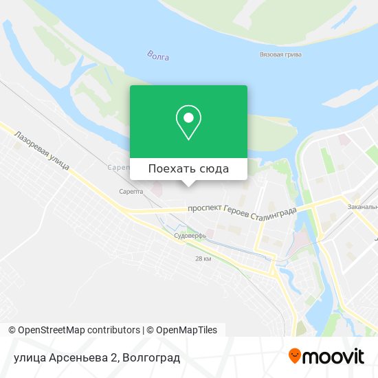 Карта улица Арсеньева 2