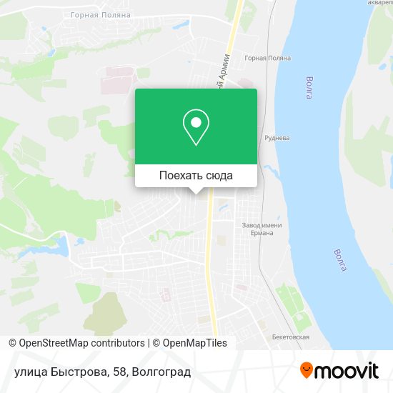 Карта улица Быстрова, 58