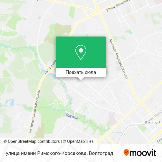 Карта улица имени Римского-Корсакова