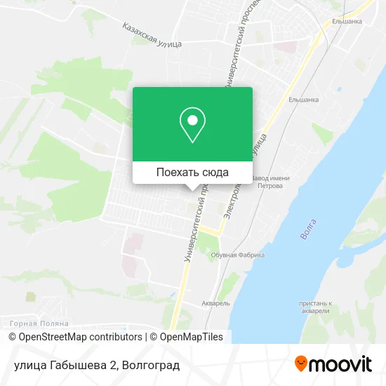 Карта улица Габышева 2