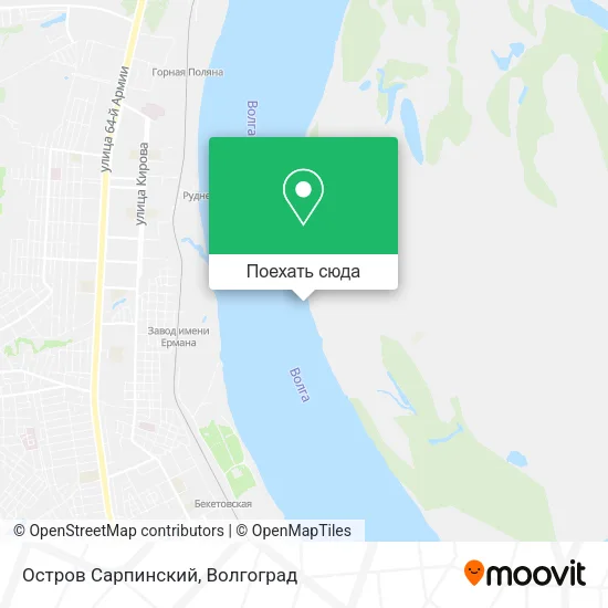 Карта Остров Сарпинский