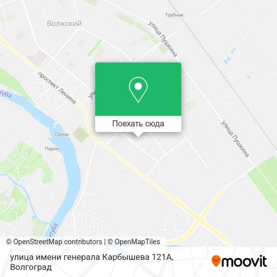 Карта улица имени генерала Карбышева 121A