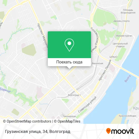 Карта Грузинская улица, 34