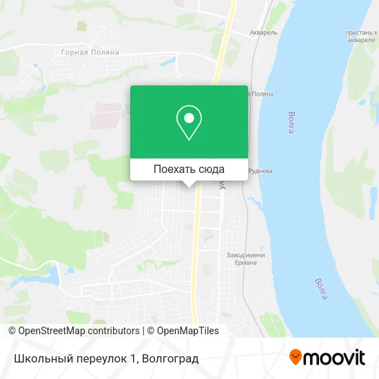 Карта Школьный переулок 1