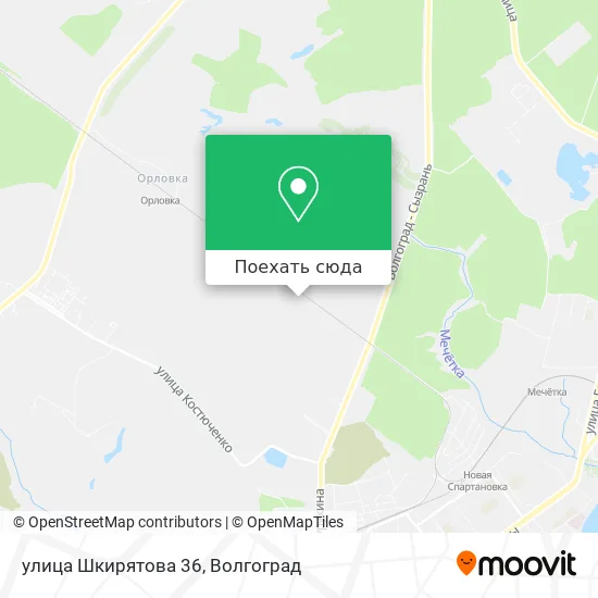 Карта улица Шкирятова 36