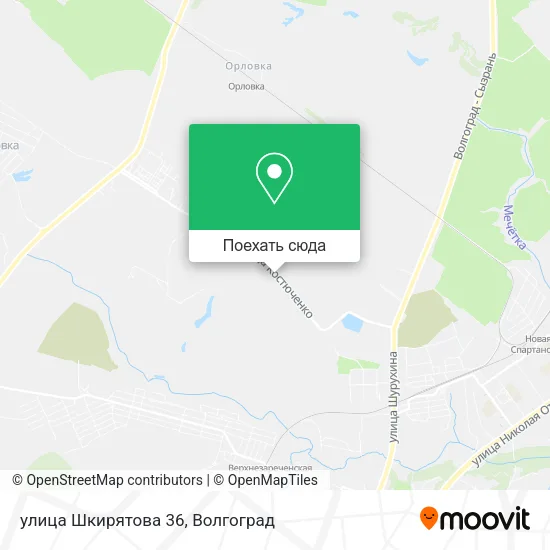 Карта улица Шкирятова 36