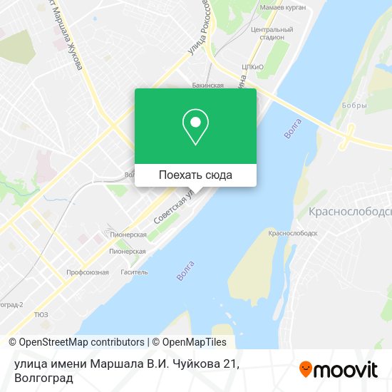 Карта улица имени Маршала В.И. Чуйкова 21
