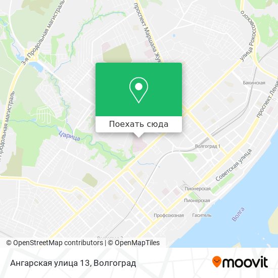 Карта Ангарская улица 13