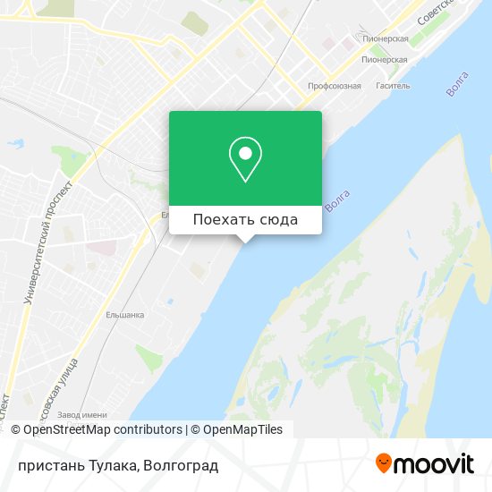 Карта пристань Тулака