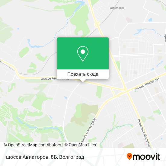 Карта шоссе Авиаторов, 8Б