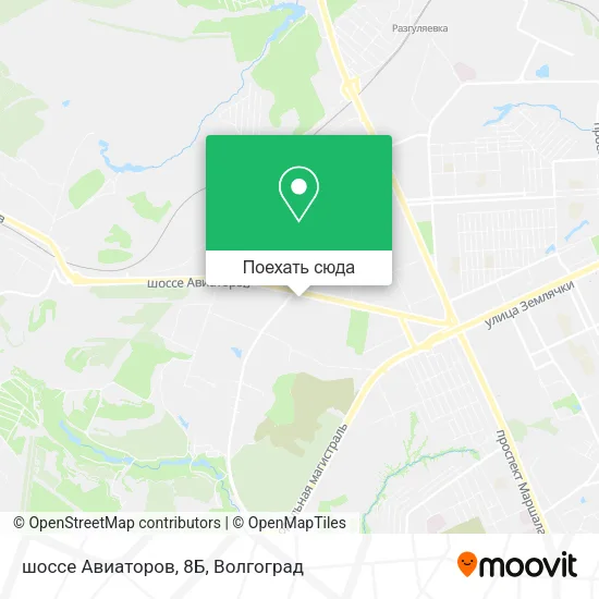 Карта шоссе Авиаторов, 8Б