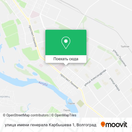 Карта улица имени генерала Карбышева 1
