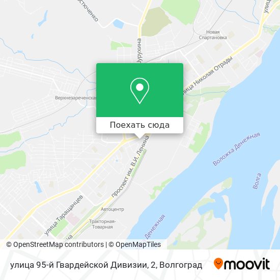 Карта улица 95-й Гвардейской Дивизии, 2