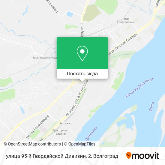 Карта улица 95-й Гвардейской Дивизии, 2