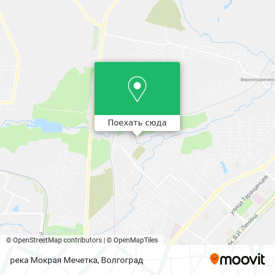 Карта река Мокрая Мечетка