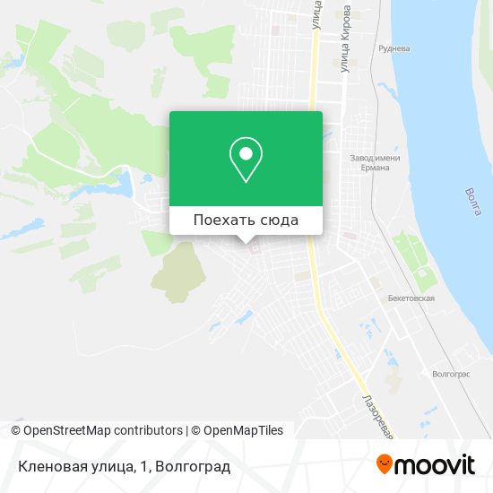 Карта Кленовая улица, 1