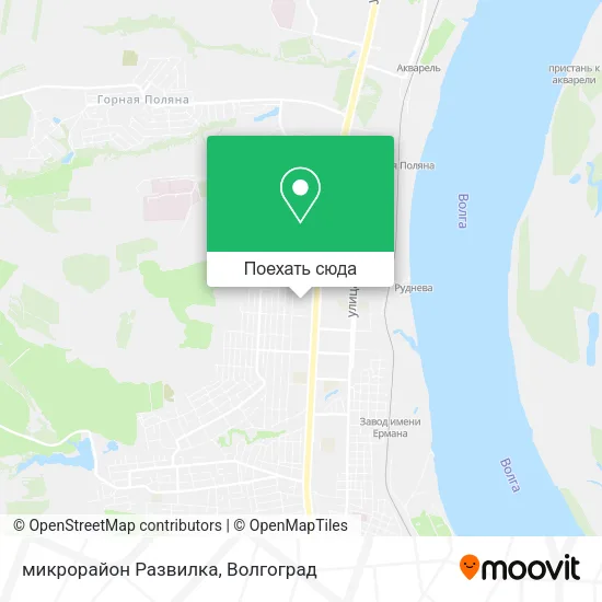 Карта микрорайон Развилка