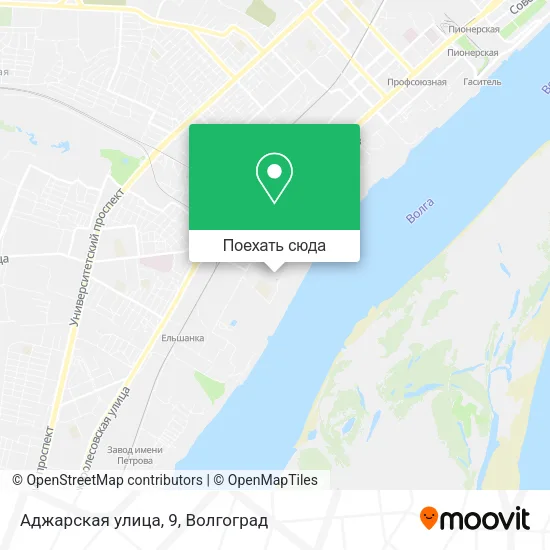 Карта Аджарская улица, 9