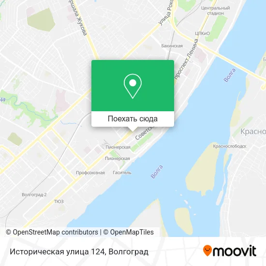 Карта Историческая улица 124