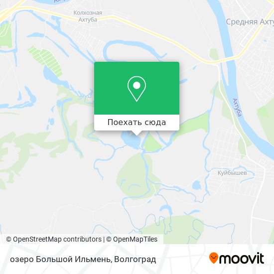 Карта озеро Большой Ильмень