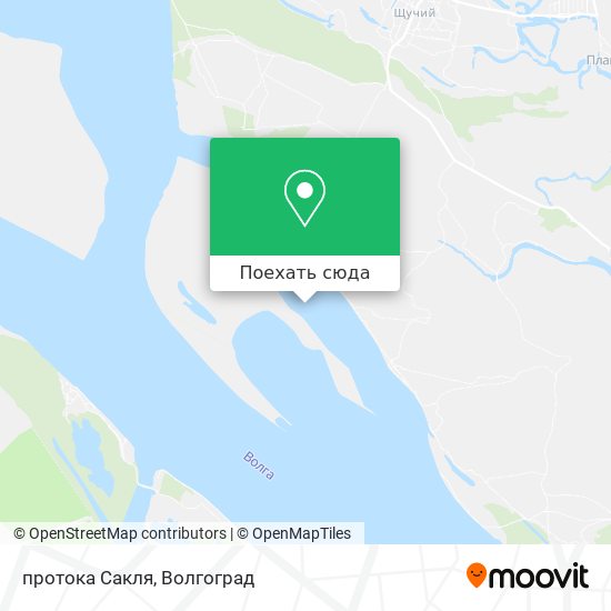 Карта протока Сакля