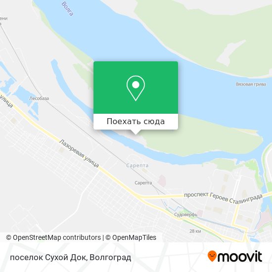 Карта поселок Сухой Док
