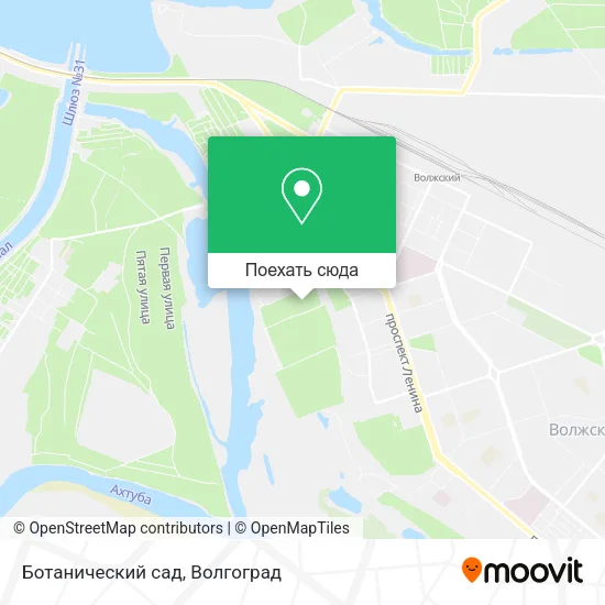 Карта Ботанический сад