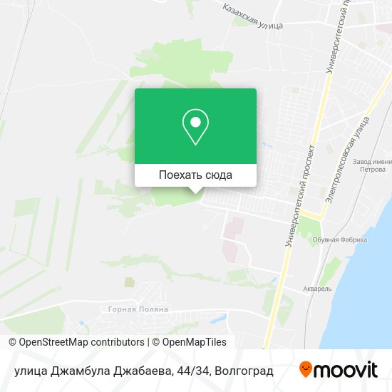 Карта улица Джамбула Джабаева, 44/34
