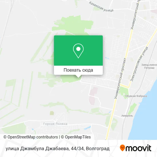 Карта улица Джамбула Джабаева, 44/34