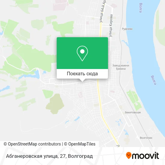 Карта Абганеровская улица, 27