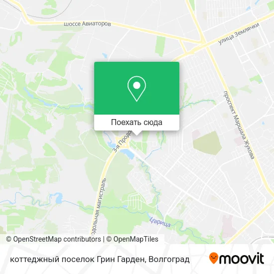 Карта коттеджный поселок Грин Гарден