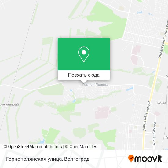 Карта Горнополянская улица