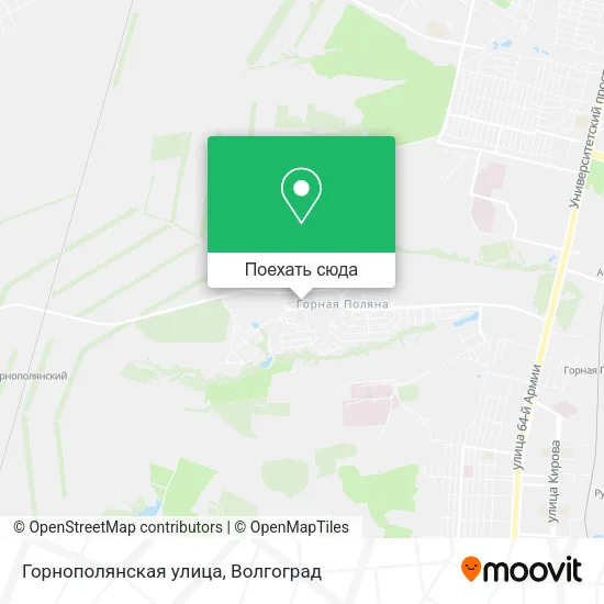 Карта Горнополянская улица