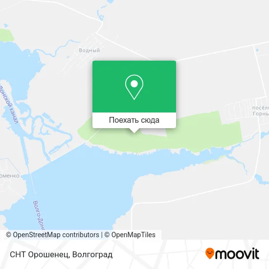 Карта СНТ Орошенец