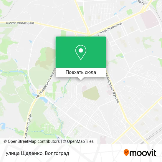 Карта улица Щаденко