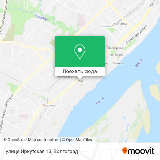 Карта улице Иркутская 13