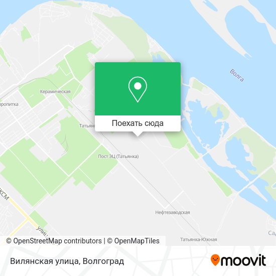 Карта Вилянская улица