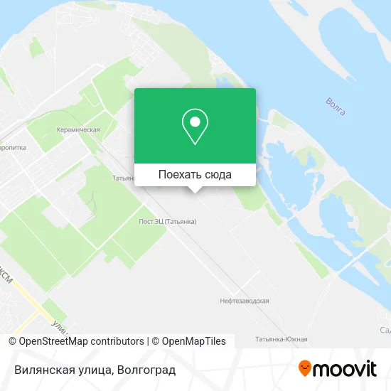 Карта Вилянская улица
