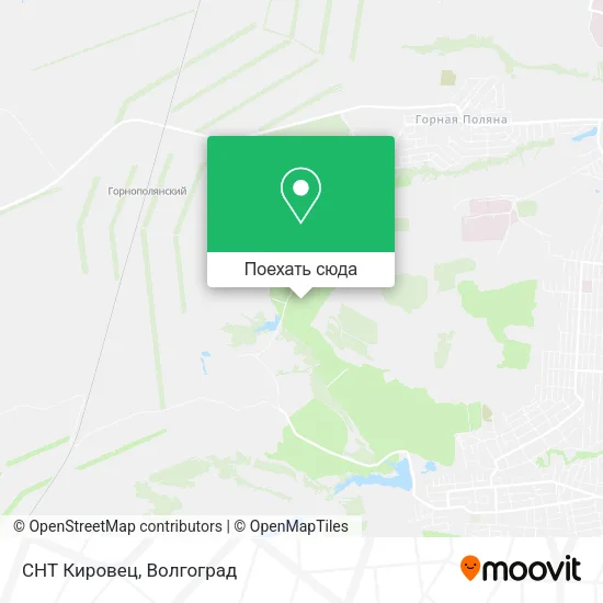 Карта СНТ Кировец