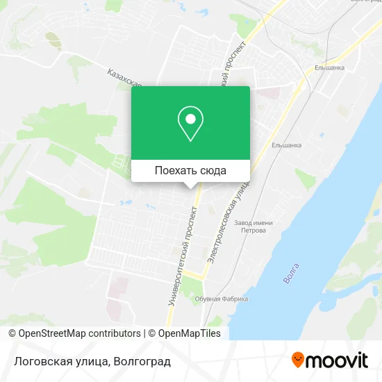 Карта Логовская улица