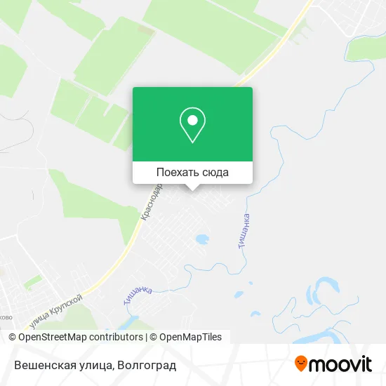 Карта Вешенская улица